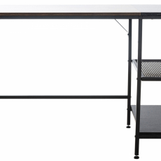 Písací stôl Oviedo, 120 cm, čierna/hnedá - 2