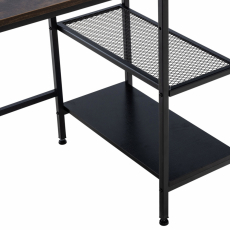 Písací stôl Oviedo, 120 cm, čierna/hnedá - 5
