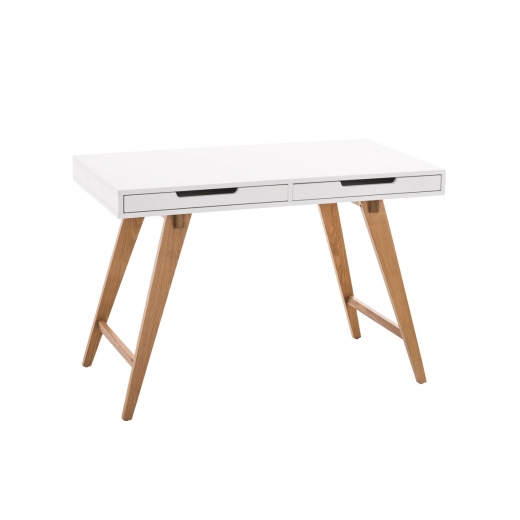 Písací stôl Porto, 100 cm, biela - 1