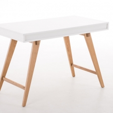 Písací stôl Porto, 100 cm, biela - 3