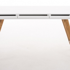 Písací stôl Porto, 140 cm, biela - 2