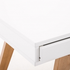 Písací stôl Porto, 140 cm, biela - 5