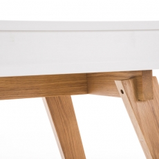 Písací stôl Porto, 140 cm, biela - 7