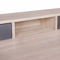 Písací stôl Samo, 120 cm, Sonoma dub/sivá - 6