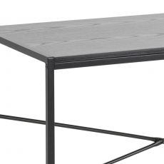 Písací stôl Seashell, 100 cm, čierny jaseň - 4