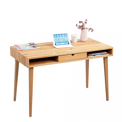 Písací stôl so zásuvkou Ida, 120 cm, divoký dub - 1