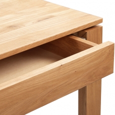 Písací stôl so zásuvkou Kuno, 110 cm, divoký dub - 5