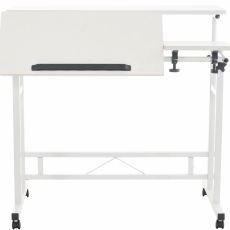 Písací stôl Telford, 80 cm, biela - 3