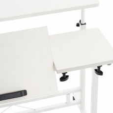Písací stôl Telford, 80 cm, biela - 6