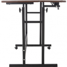 Písací stôl Telford, 80 cm, čierna/orech - 4