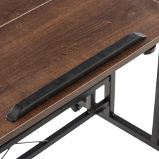 Písací stôl Telford, 80 cm, čierna/orech - 6
