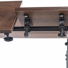Písací stôl Telford, 80 cm, čierna/orech - 7