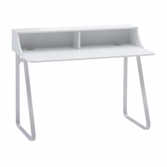Písací stôl Telly, 120 cm, biela