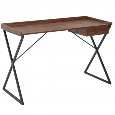 Písací stôl Tenzo, 123 cm, hnedá - 1