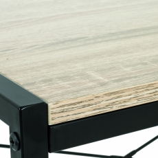 Počítačový stôl Brady, 76 cm, dub/čierna - 4