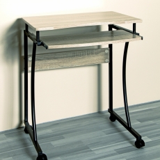 Počítačový stôl Brose, 73 cm, dub/čierna - 2
