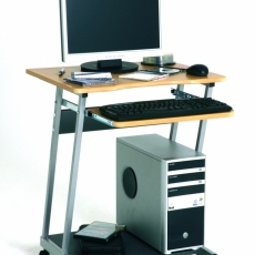 Počítačový stůl Mateo, 75 cm, buk / antracitová - 3