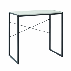 Počítačový stůl Vickie, 76 cm, beton/černá - 1