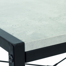 Počítačový stůl Vickie, 76 cm, beton/černá - 3