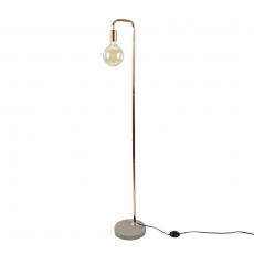 Podlahová lampa Edet, 138 cm, měď - 1