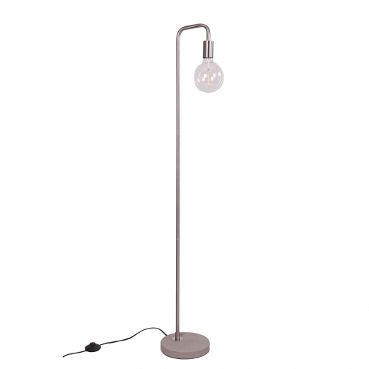 Podlahová lampa Edet, 138 cm, nikel - 1