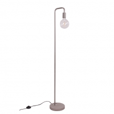 Podlahová lampa Edet, 138 cm, nikl - 1