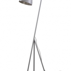Podlahová lampa Gamma, 132 cm, stříbrná - 1