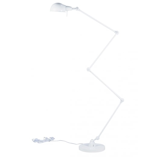 Podlahová lampa Gira, 115 cm bílá - 1
