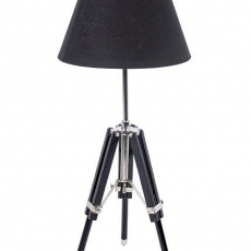 Podlahová lampa nastavitelná Stativ, 70 cm, černá - 1