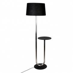 Podlahová lampa so stolíkom Skema, 156 cm