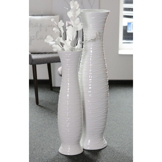 Podlahová váza Imperial, 77 cm, biela - 1