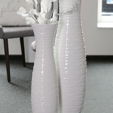 Podlahová váza Imperial, 77 cm, bílá - 1