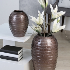 Podlahová váza keramická Salvador, 52 cm, bronzová - 1