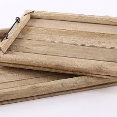 Podnosy dřevěné Maritime, sada 2 ks - 1
