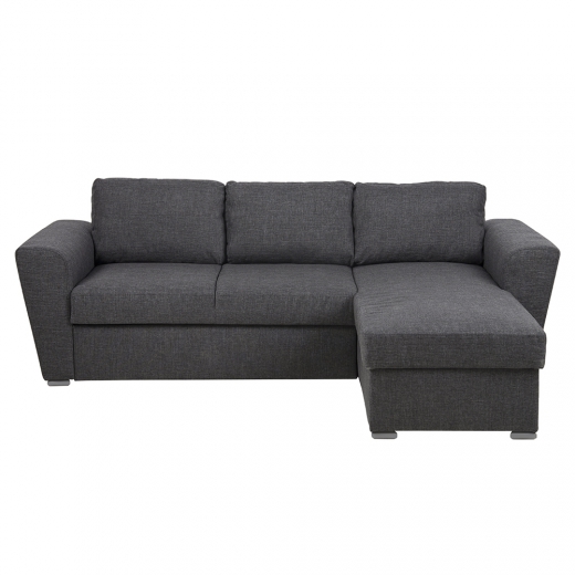 Pohovka rohová rozkladacia Ford, tmavosivá - 1