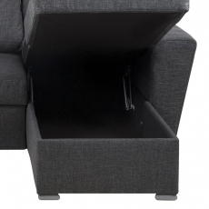 Pohovka rohová rozkladacia Ford, tmavosivá - 5