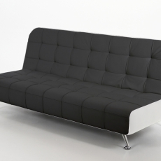 Pohovka se sklopným opěradlem Elegant černá / bílá - 1
