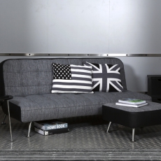 Pohovka so sklopným operadlem Elegant, textil - 4