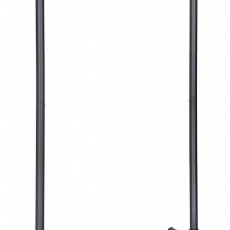 Pojazdný stojan Filis, 165 cm, čierna - 1
