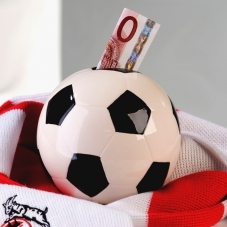 Pokladnička keramická Football, 11 cm 