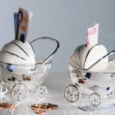 Pokladnička kovová Kočík, 11 cm - 1