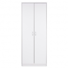 Policová skříň s dveřmi Haven, 188 cm, bílá - 4