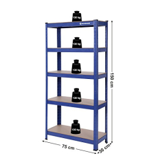 Policový regál Dismay, 150 cm, modrá - 3