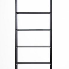 Policový regál Gale 180 cm, černé sklo - 1