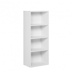 Policový regál / knižnica Dakota, 106 cm, biela