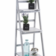 Policový regál Lesin, 111 cm, biela - 1