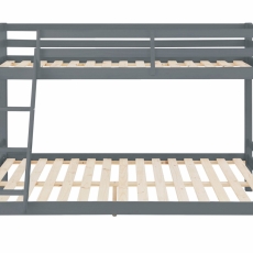 Poschodová posteľ Kiddy, 142 cm, šedá - 2