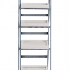 Poschodový regál Colorado, 115 cm, sivá/biela - 4