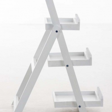 Poschodový regál Darell, 69 cm, biela - 2