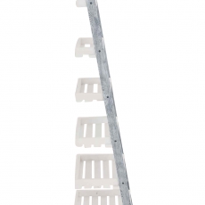 Poschodový regál Farve, 155 cm, sivá/biela - 2